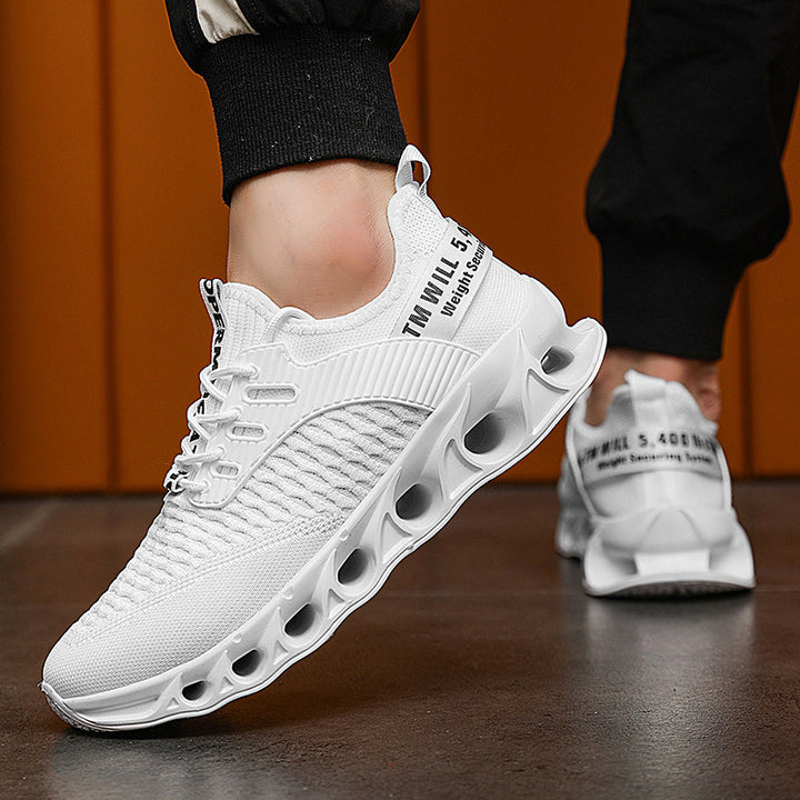Unisex Performance Sneaker with innovative perforated air sole and knitted upper material Mune Fashion
