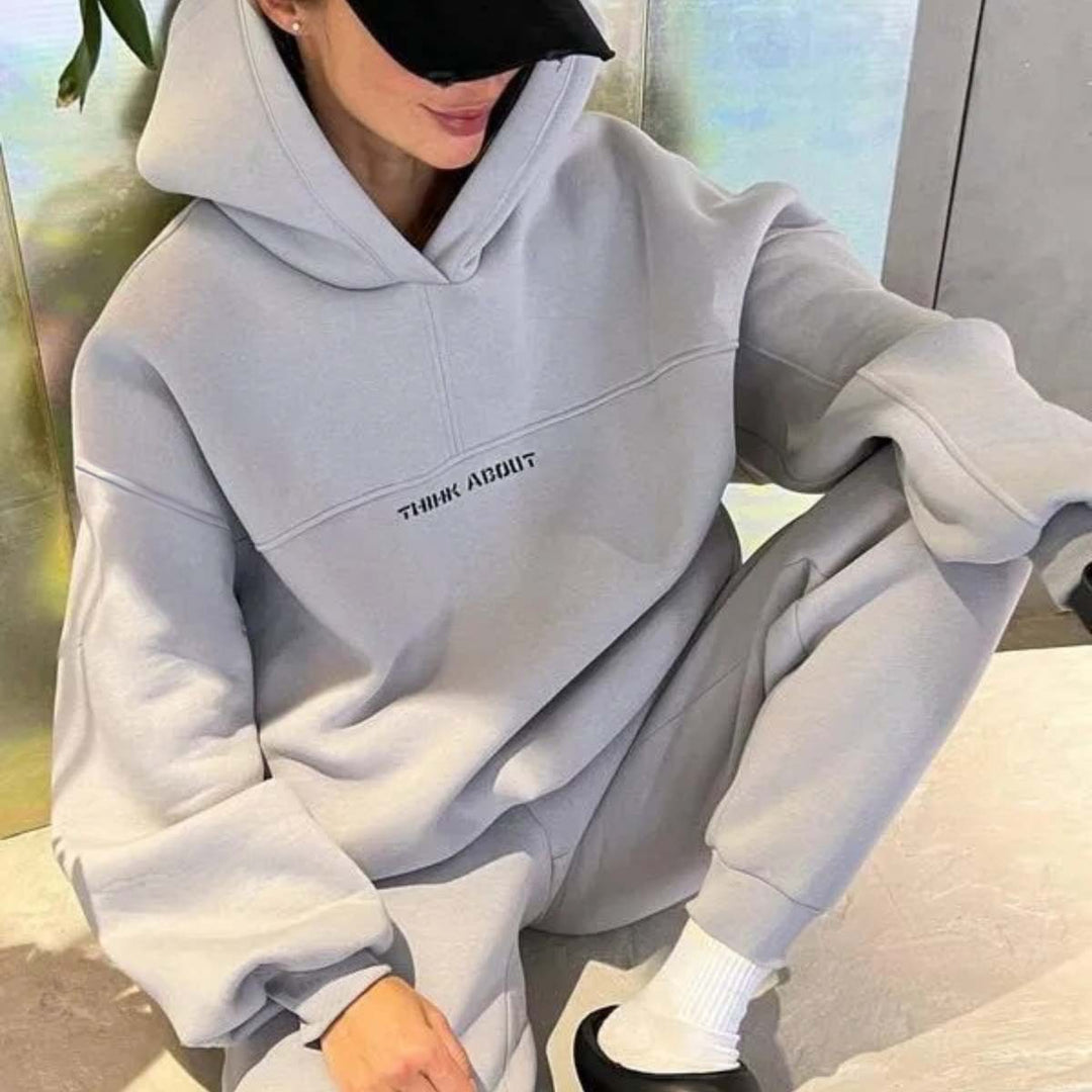 Unisex nan oversized hoodie and high-waisted jogger set Mune Fashion