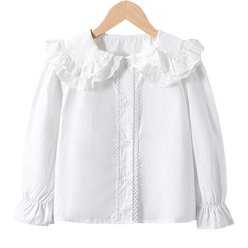 Women's blouse with ruffle details and romantic puff sleeves Mune Fashion