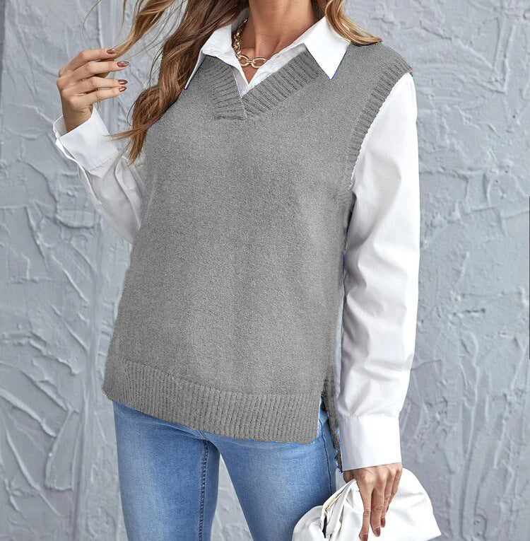 Women's Elegant Knitted Vest Mune
