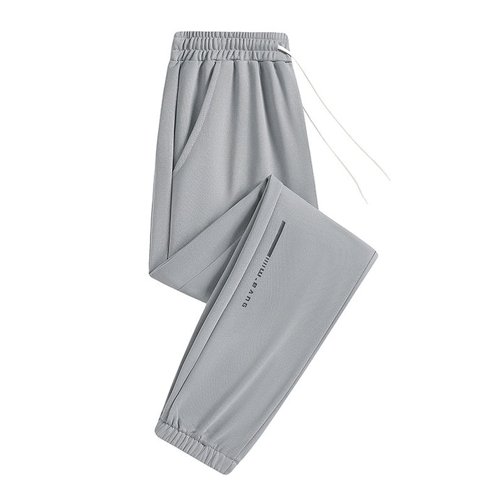 Men's Lightweight Breathable Tech Jogging Pants with Elastic Waistband, Drawstring & Ankle Cuffs Mune Fashion