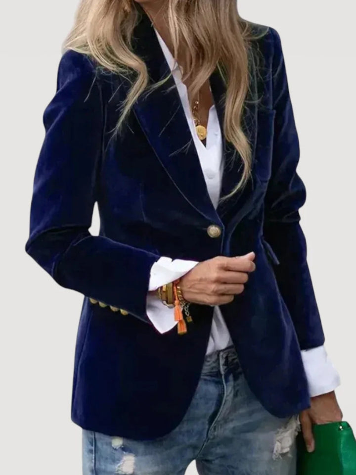 Women's Elegant Velvet Blazer