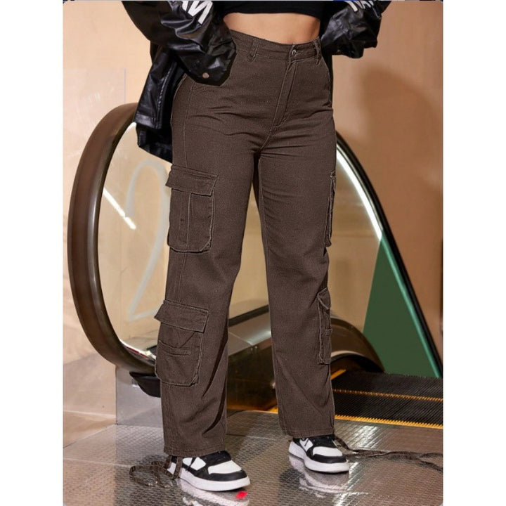Ladies Utility Cargo Chino with multiple flap pockets and drawstring hem Mune Fashion