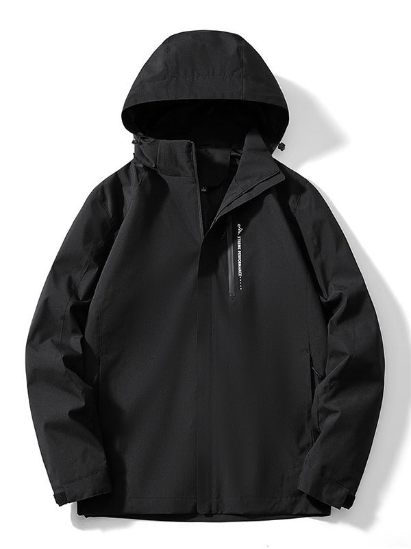 Women's two-layer softshell rain jacket with hood, breathable membrane and chest zip Mune Fashion