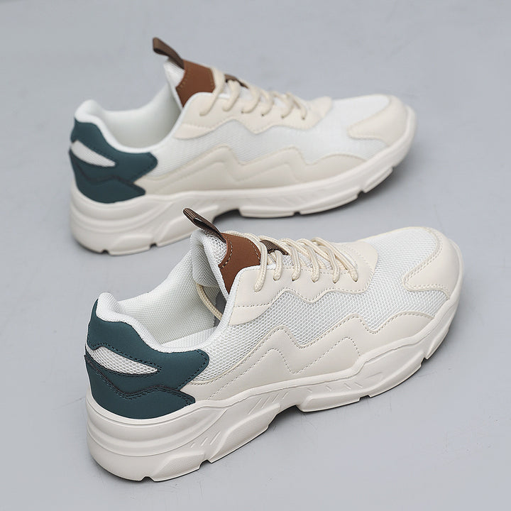Unisex nan Platform Sneaker with breathable mesh upper material, padded heel cap and profiled rubber sole Mune Fashion
