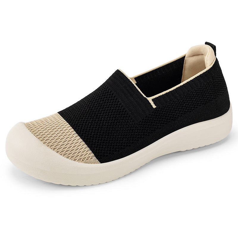 Women’s lightweight knitted slip-on sneaker with reinforced toe cap and shock-absorbing EVA platform sole Mune Fashion