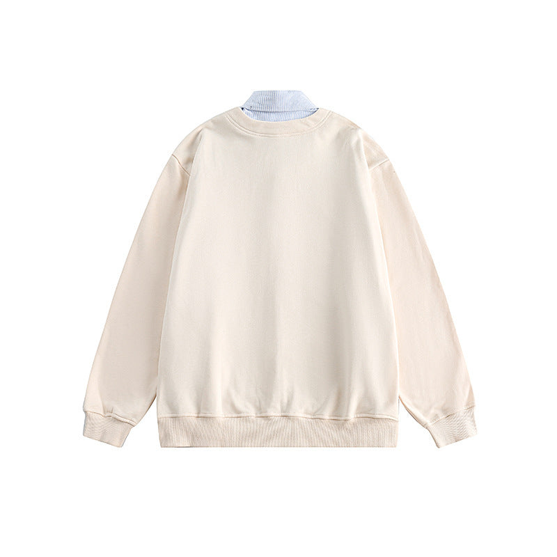 Men's oversized knit cardigan in sweatshirt style with V-neck and button placket Mune Fashion