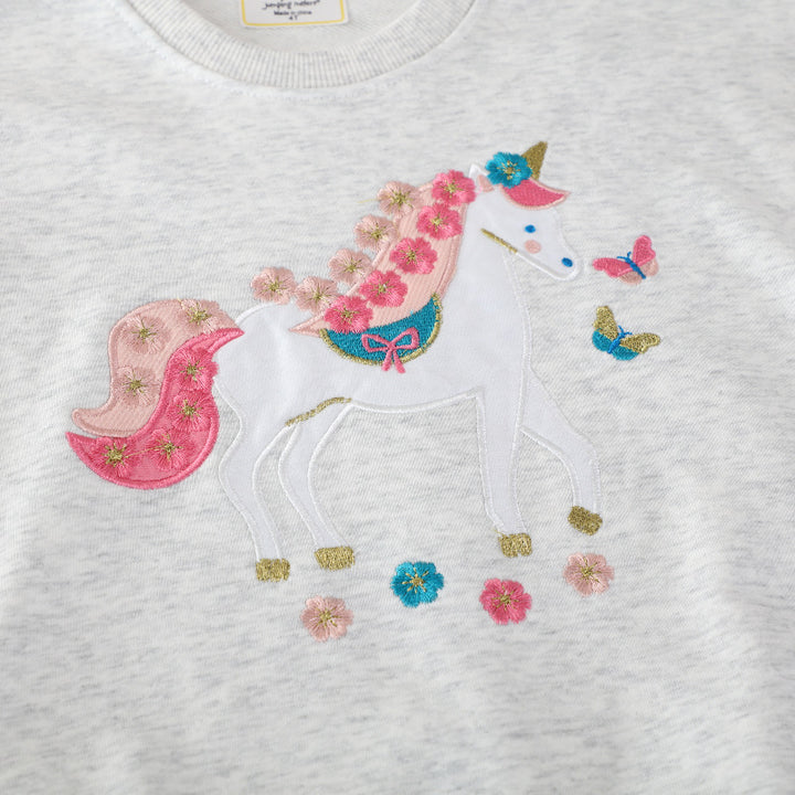 Girls sweatshirt with charming unicorn motif Mune Fashion
