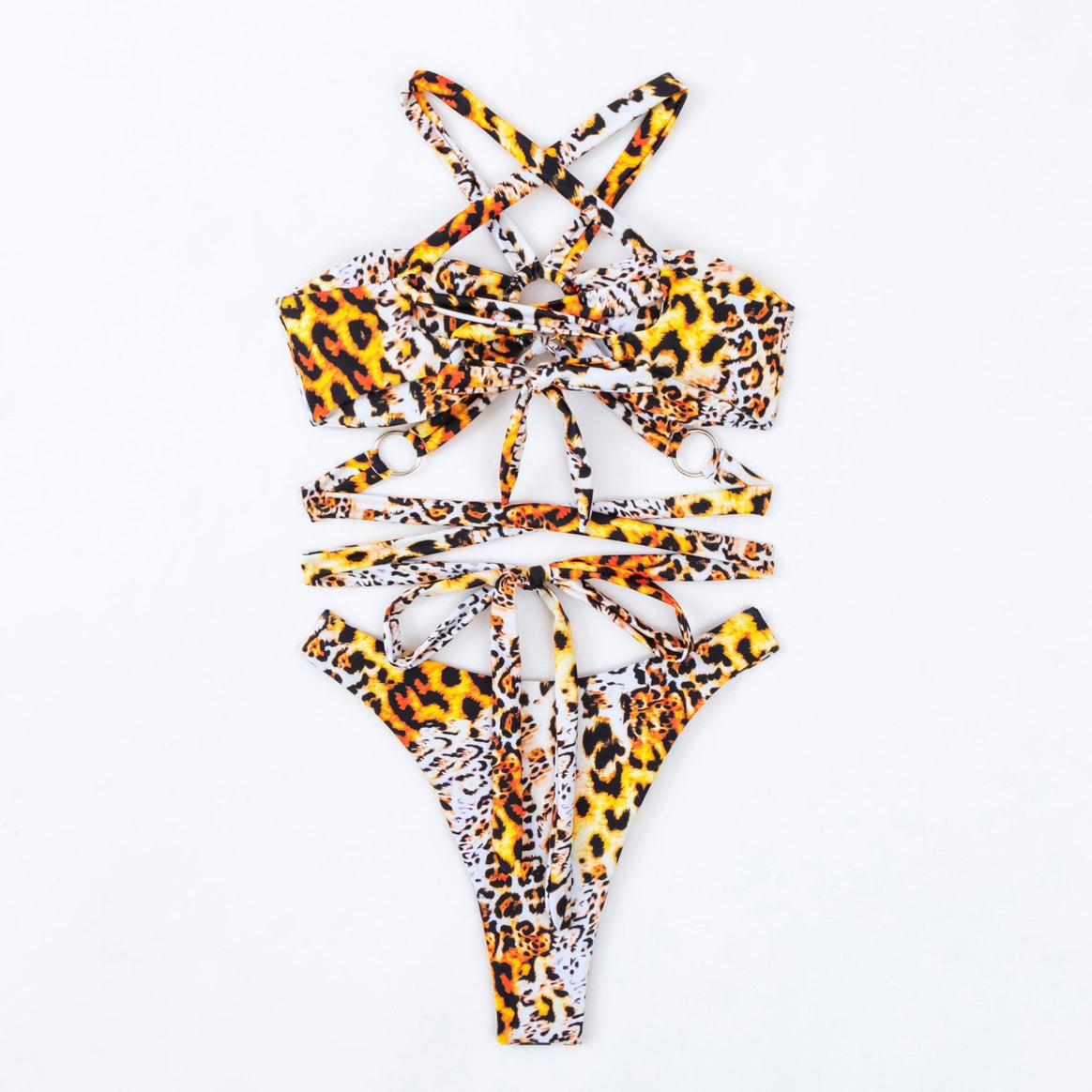 Ladies Bandeau Bikini with fashionable cut-outs and ring details Mune Fashion