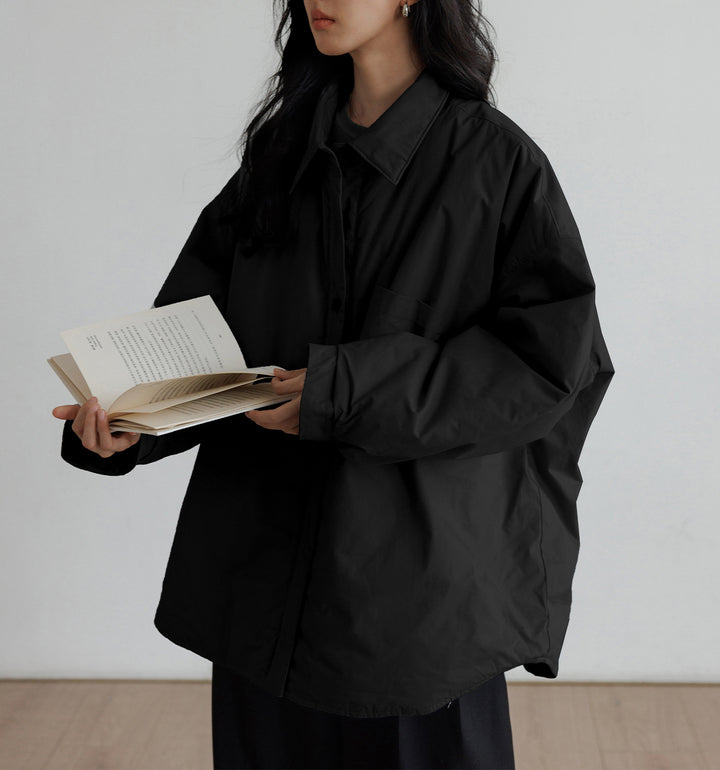 Women's Oversized Blouse with Button Detail Mune Fashion
