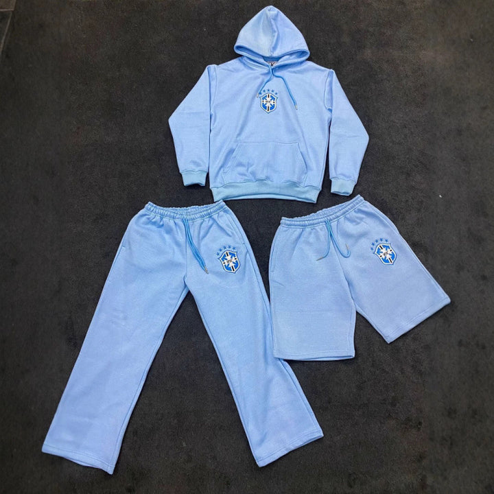 Women's loose jogging pants with elastic waistband, drawstring, and embroidered emblem Mune Fashion