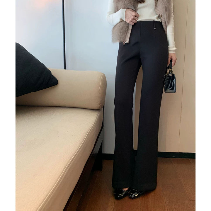 Ladies Elegant Flared Pants Mune Fashion