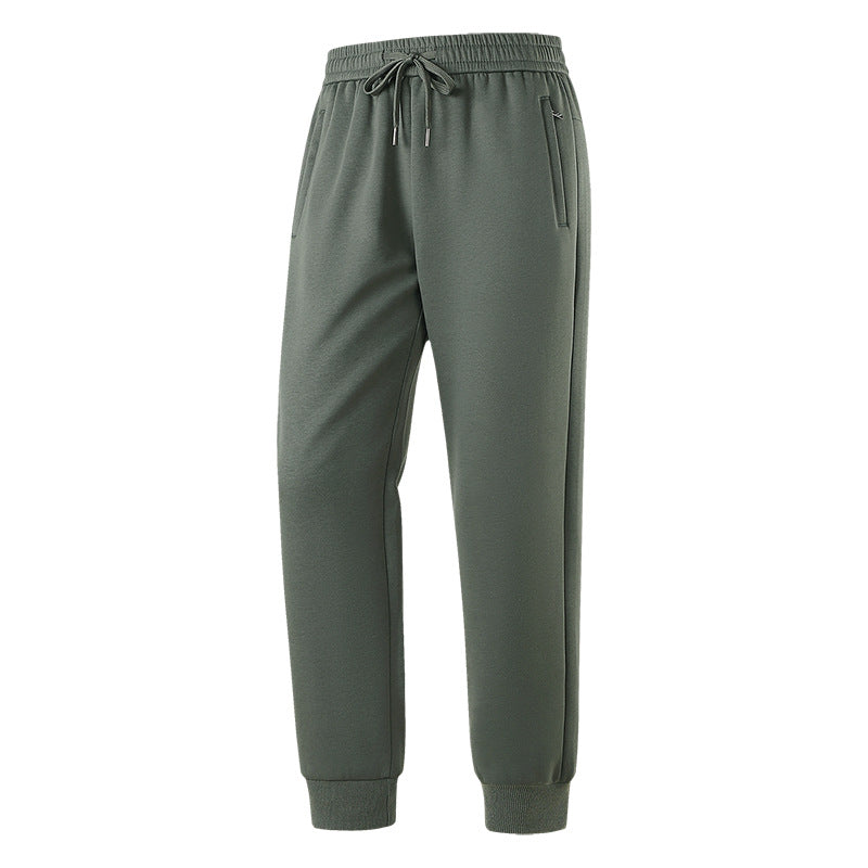 Men's Slim-Fit Leisure Pants made from breathable functional fleece with drawstring waistband, zip pockets & ribbed cuffs Mune Fashion