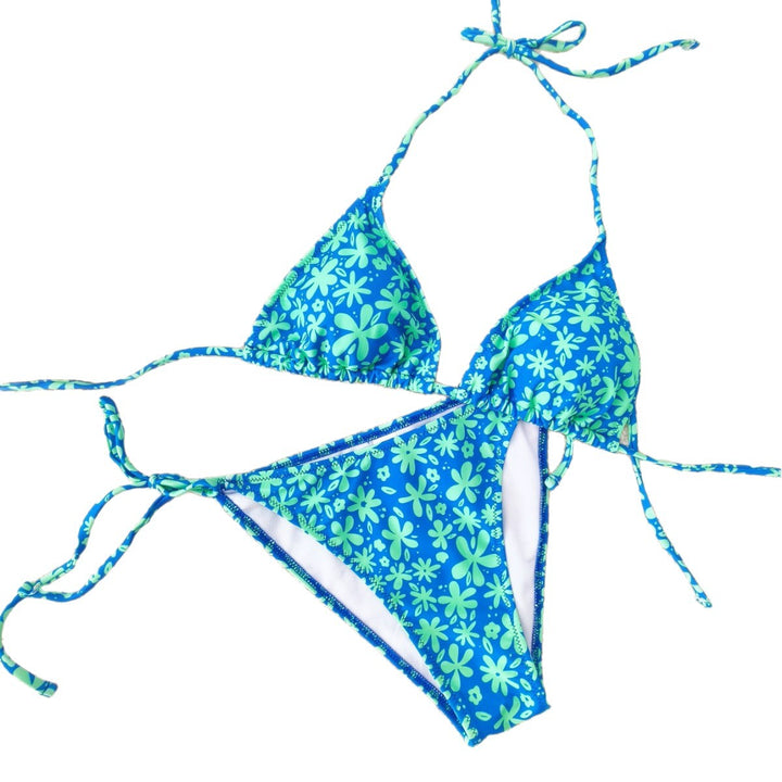 Ladies triangle bikini with floral design Mune Fashion