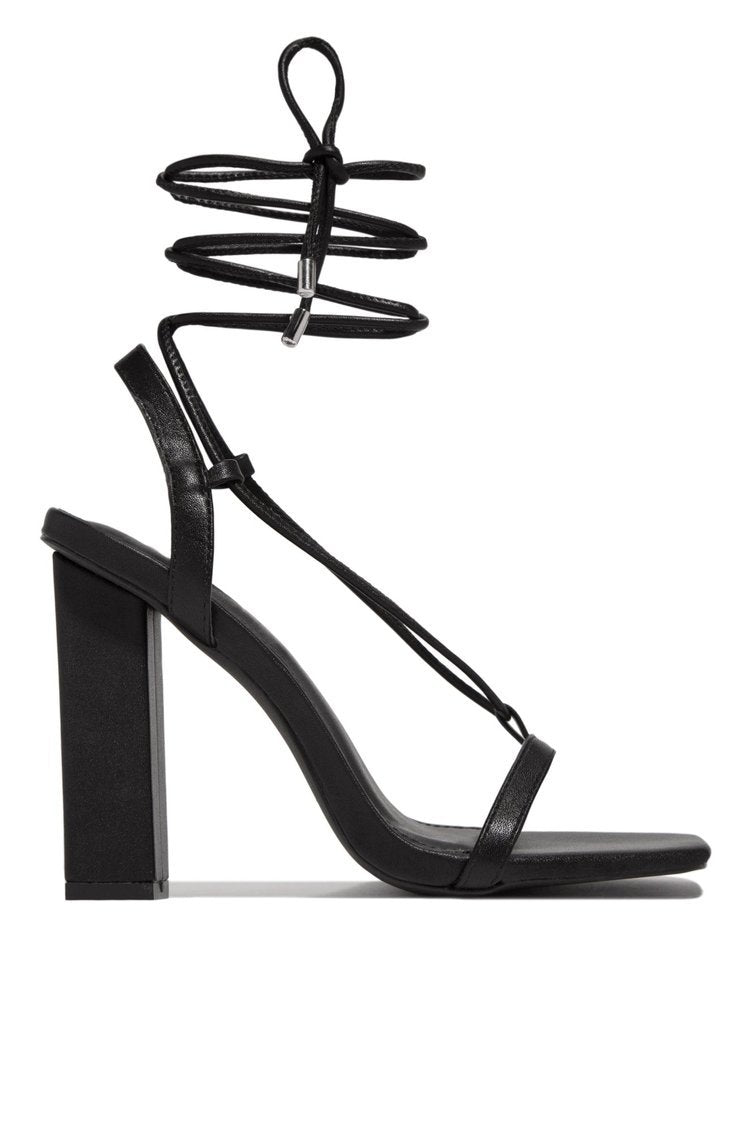 Women's filigree strap sandal with square toe box and ankle wrapping strap Mune Fashion