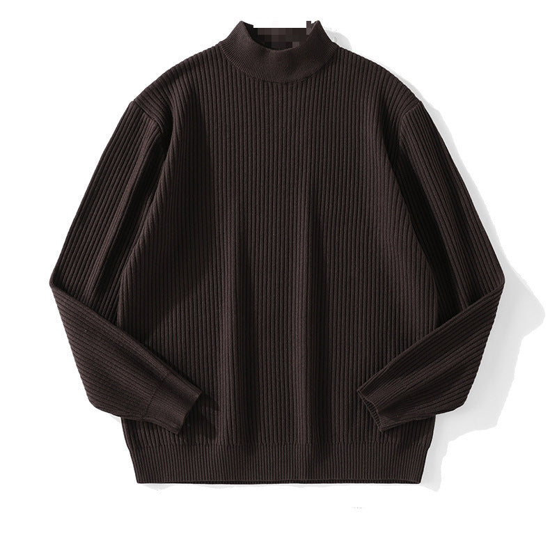 Men's fine knit pullover with stand-up collar Mune Fashion