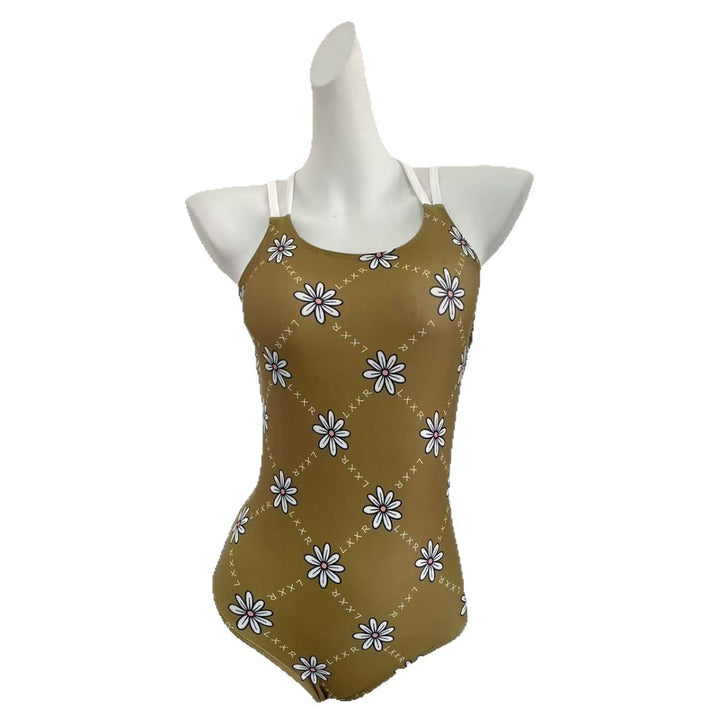 Ladies' one-piece swimsuit with floral pattern and adjustable straps Mune Fashion