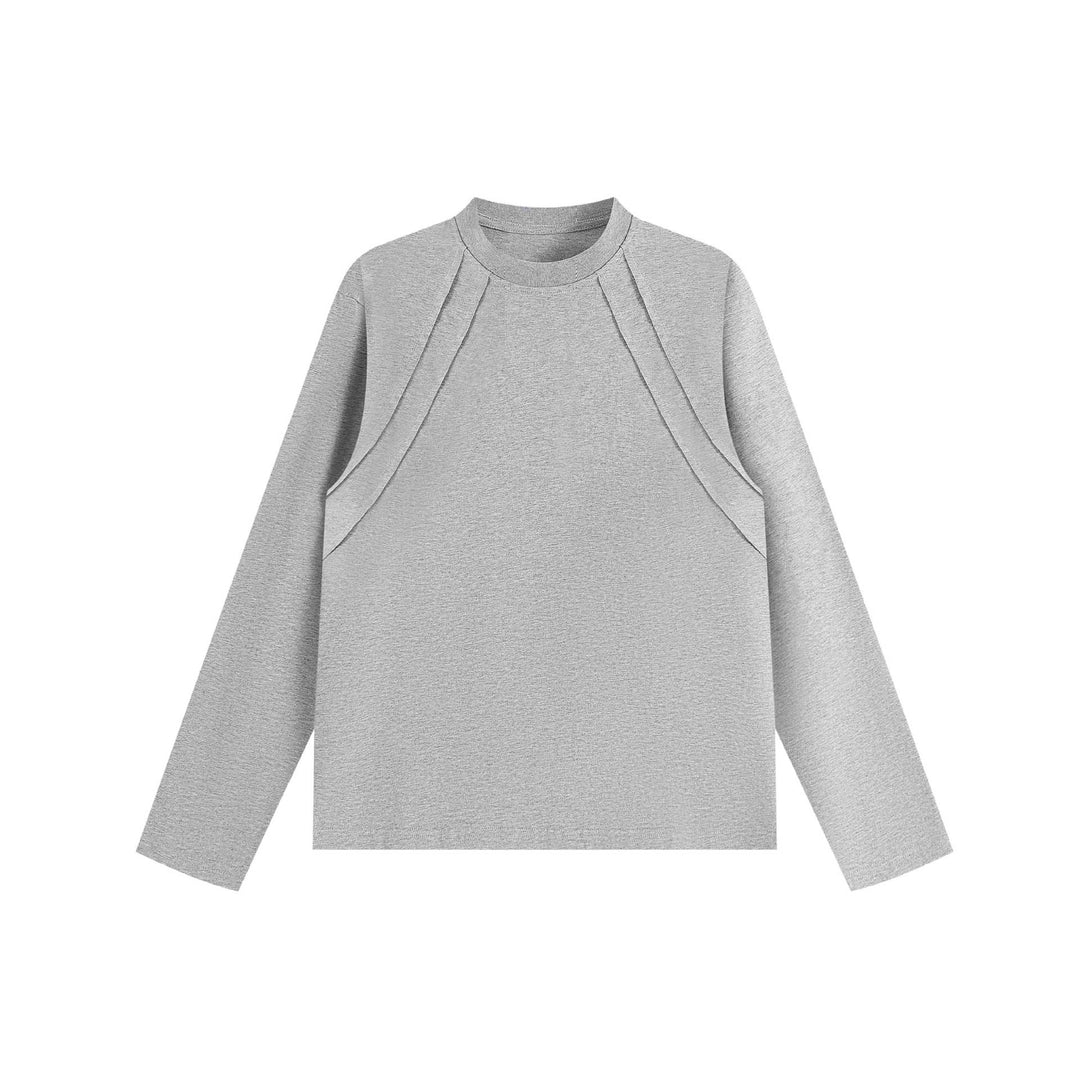 Unisex Oversize sweatshirt with decorative layered yoke and round neck Mune Fashion