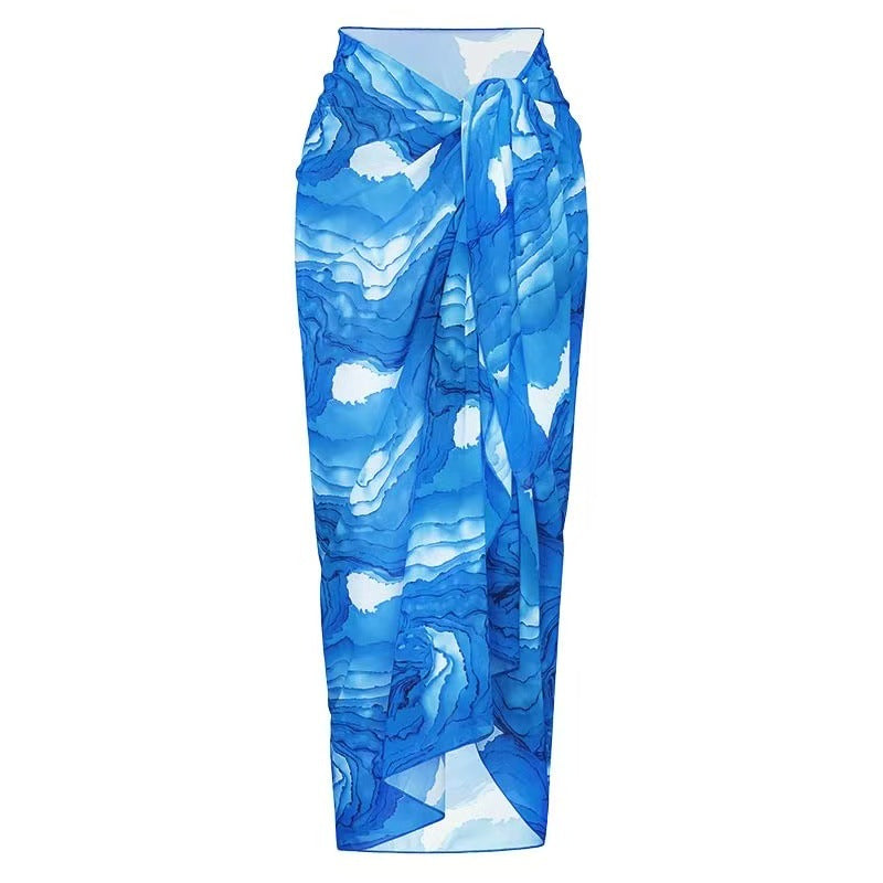 Women's One-Piece Swimsuit with Wrap Skirt Mune Fashion