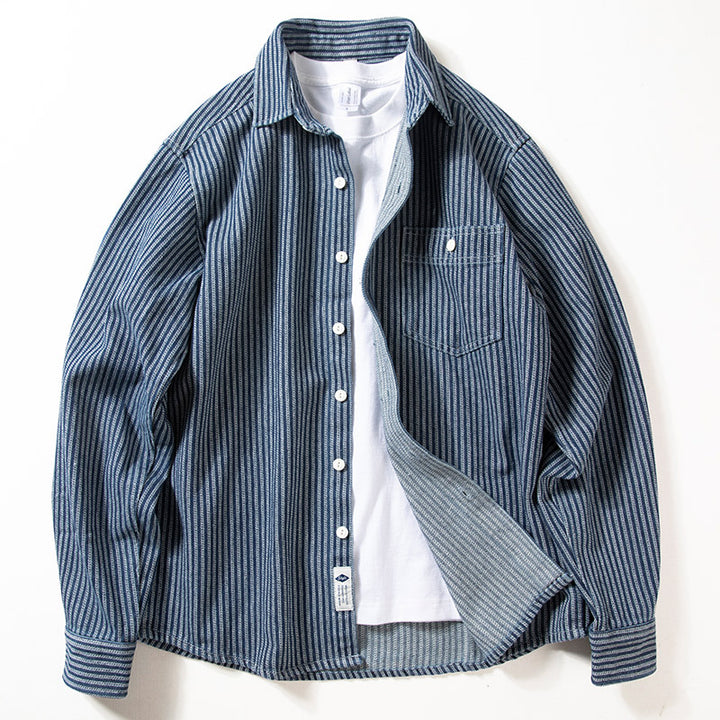 Men's Checkered Shirt Jacket made of Soft Cotton Blend Mune Fashion
