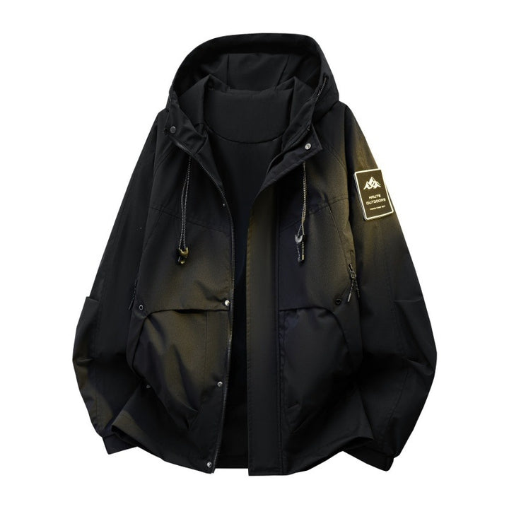Men's Padded Hooded Utility Jacket with Removable Lining & High Stand Collar Mune Fashion