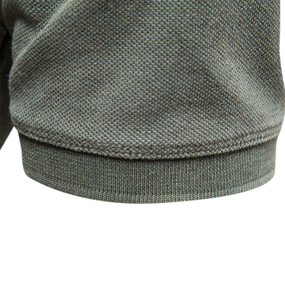 Men's breathable cotton polo with short sleeves and fine piqué structure Mune Fashion