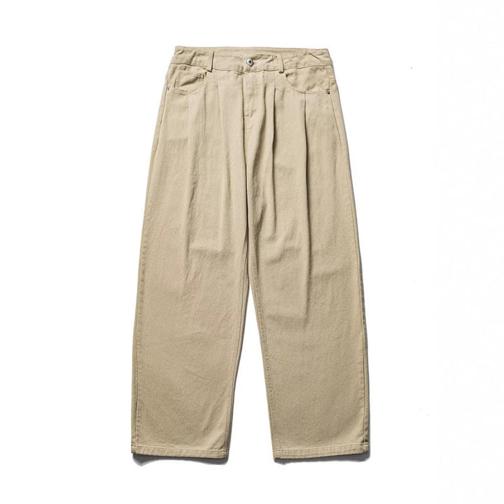 Men's wide pleated trousers in relaxed fit made of cotton twill Mune Fashion