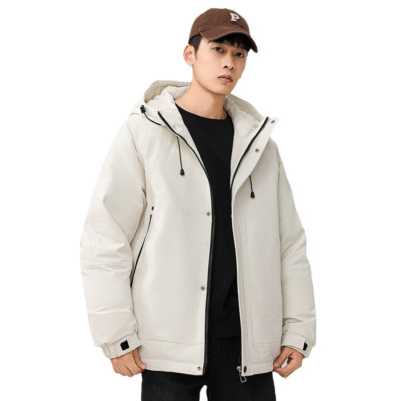 Men's Technical Winter Jacket with Adjustable Hood Collar Mune Fashion
