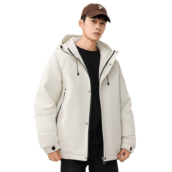 Men's Technical Winter Jacket with Adjustable Hood Collar Mune Fashion