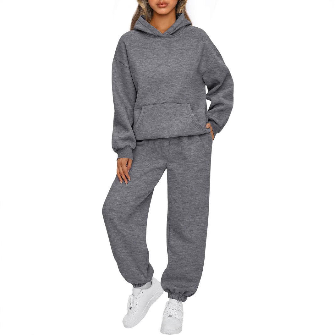 Ladies nan oversized hoodie and jogger set made of soft cotton blend Mune Fashion