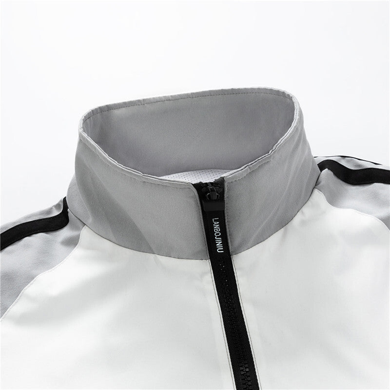 Men's Functional Windbreaker Jacket with Sporty Design Mune Fashion