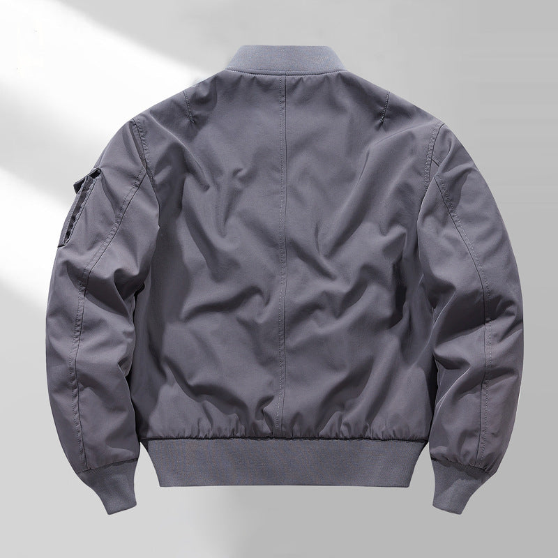 Men's short aviator-style jacket with multifunctional arm pocket Mune Fashion