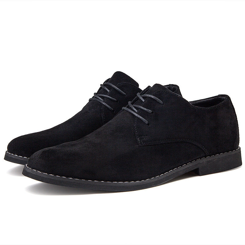 Men's Elegant Lace-Up Shoes Made of Soft Suede Mune Fashion