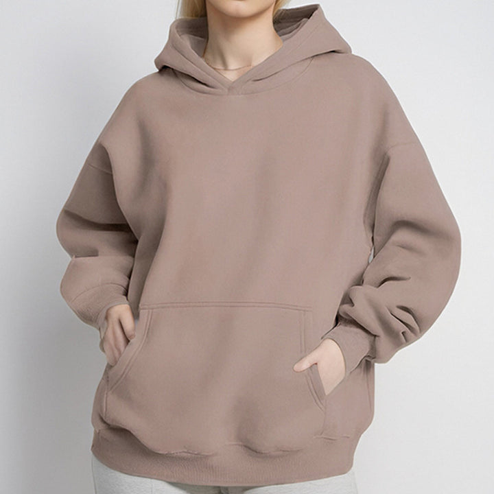 Women's loose hoodie made of French Terry with dropped shoulder fit and kangaroo pocket Mune Fashion