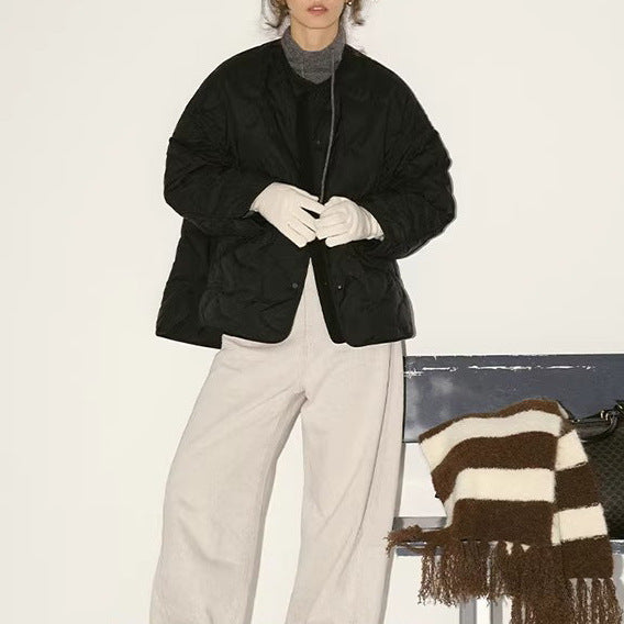 Women's reversible jacket with high collar Mune Fashion