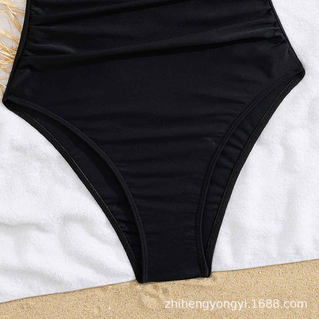 Women Elegant Swimsuit with Deep Neckline Mune Fashion