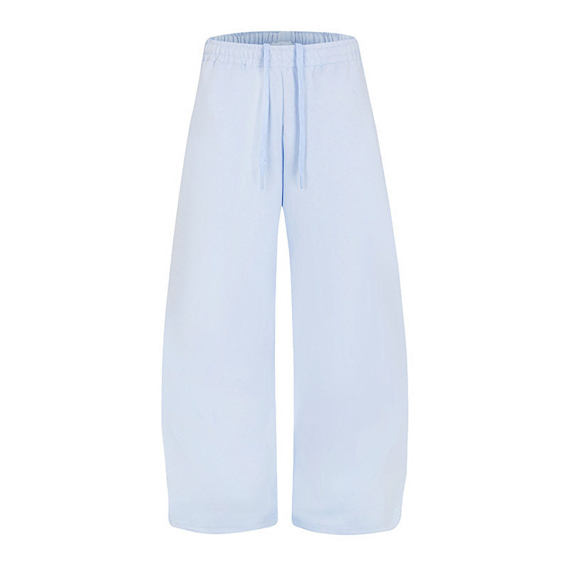 Women's Loose High-Waist Loungewear Pants with Drawstring and Wide Leg Mune Fashion