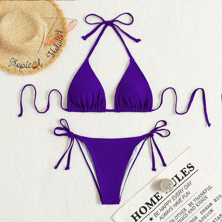 Women's triangle bikini with adjustable straps and sophisticated cut Mune Fashion