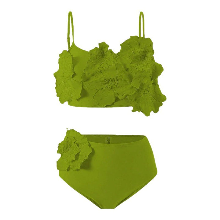 Women's bikini set with 3D flower appliqués Mune Fashion