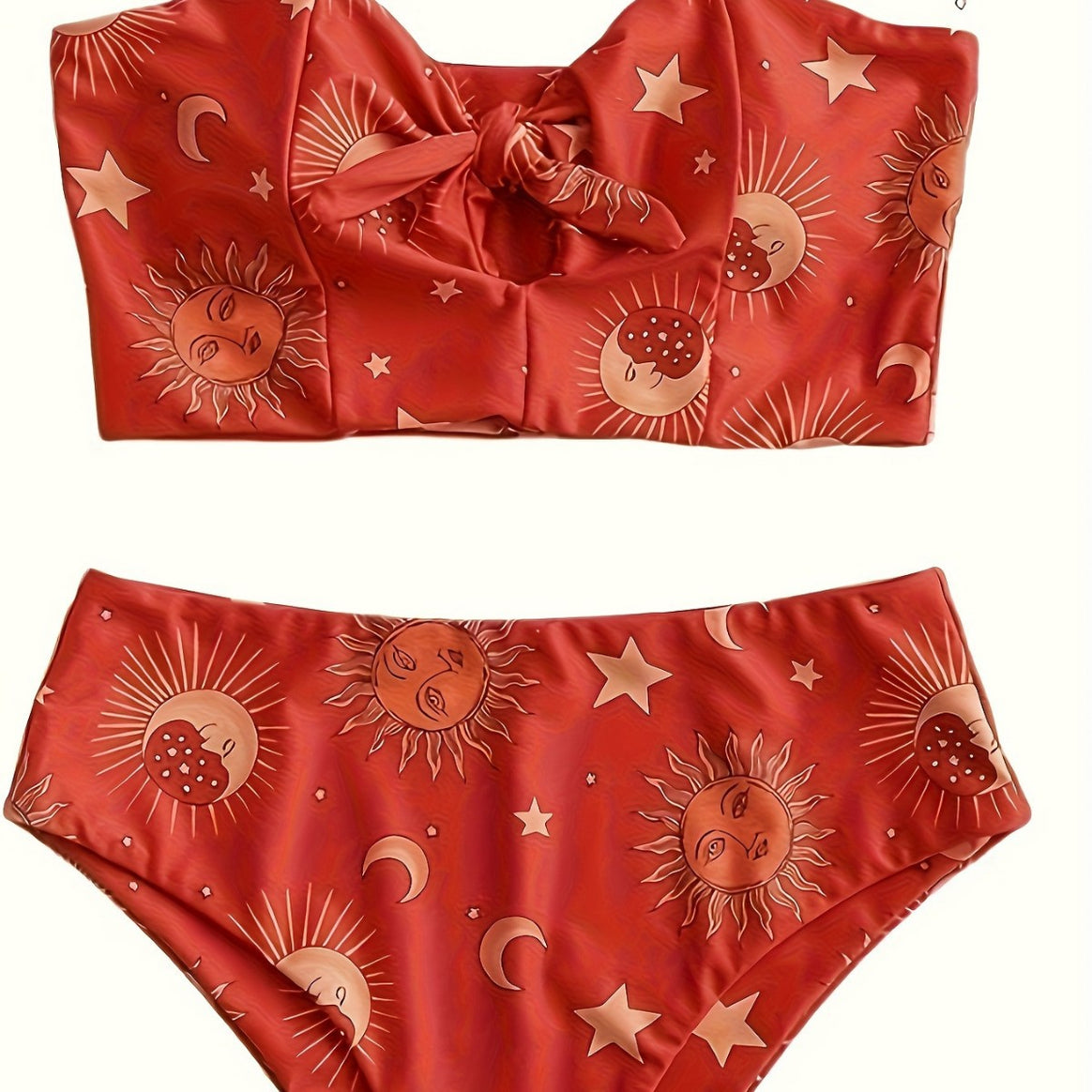 Women's bikini set with textured top and high-cut skirt Mune Fashion
