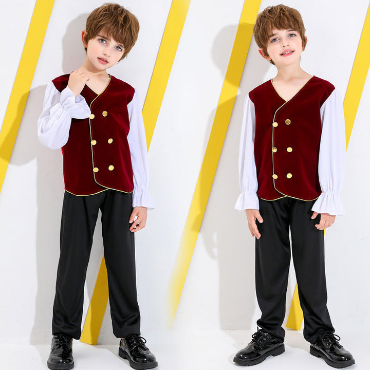 Boys' fairytale costume with detail-loving shirt and pants Mune Fashion