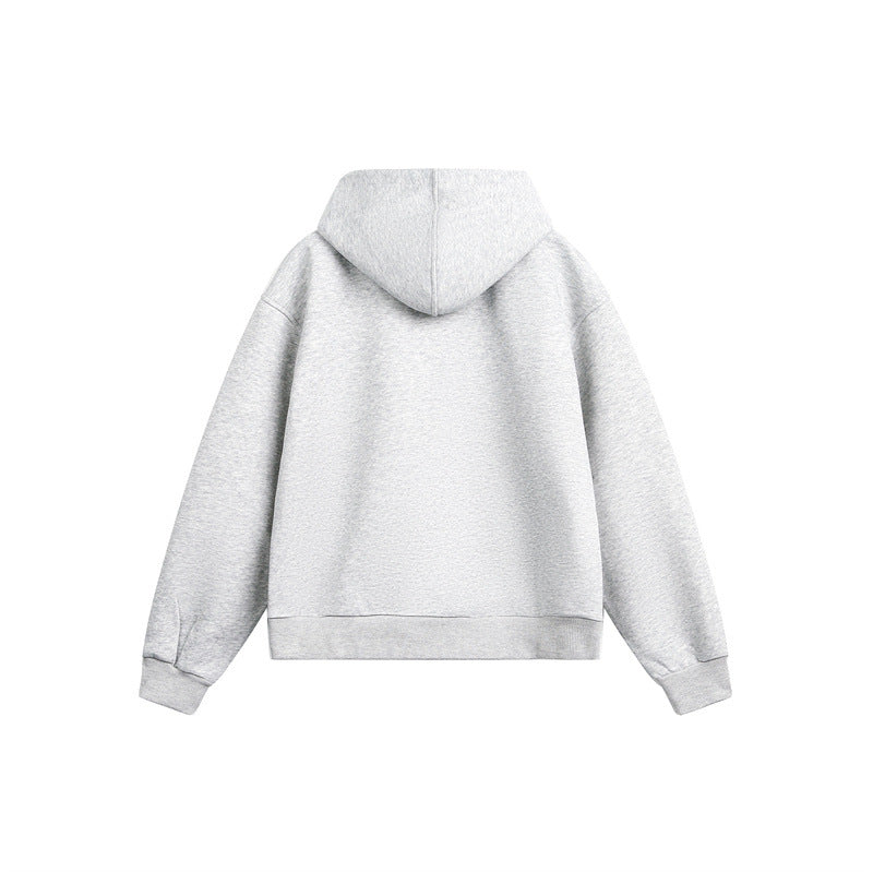 Unisex Light Oversize Hooded Sweat Jacket with Full Zip, Raglan Sleeves and Side Pockets Mune Fashion