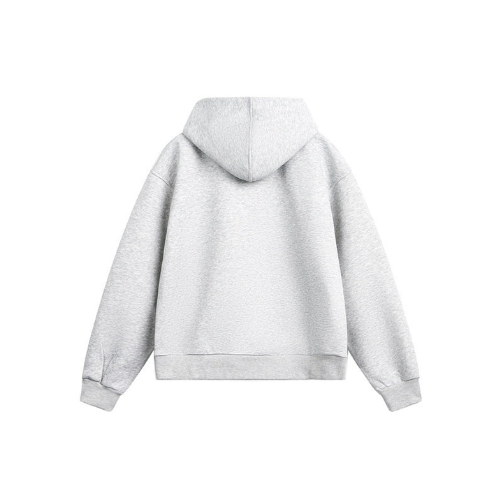 Unisex Light Oversize Hooded Sweat Jacket with Full Zip, Raglan Sleeves and Side Pockets Mune Fashion