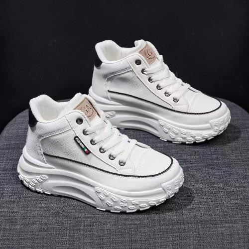Ladies High Platform Sneakers with Trendy Silhouette and Non-Slip Sole Mune Fashion