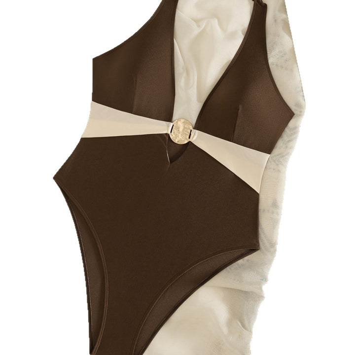 Ladies Stylish One-Piece Swimsuit with High-Quality Accents Mune Fashion