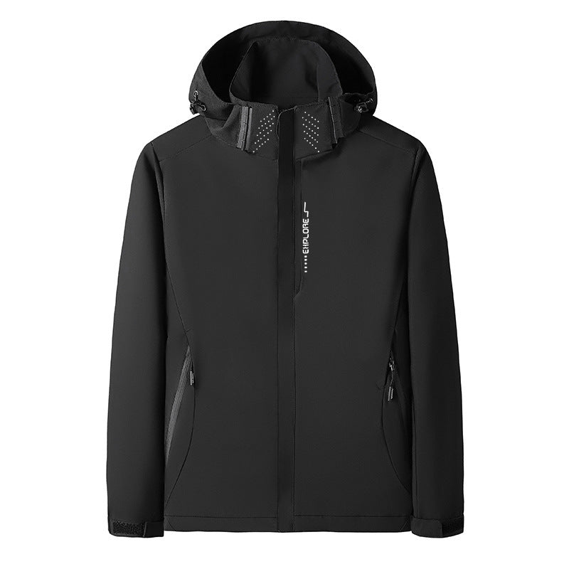 Women's Softshell Outdoor Jacket with removable hood, windproof membrane and breathable mesh lining Mune Fashion