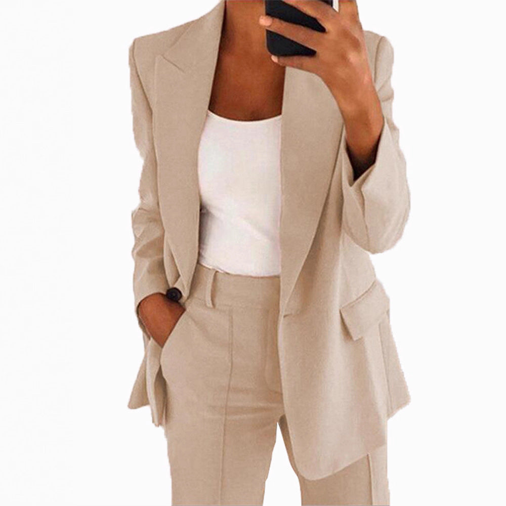 Women's tailored blazer pants business suit made of stretch fabric Mune Fashion