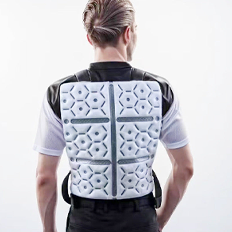 Men's nan flexible back protector with ventilated padding and adjustable straps Mune Fashion