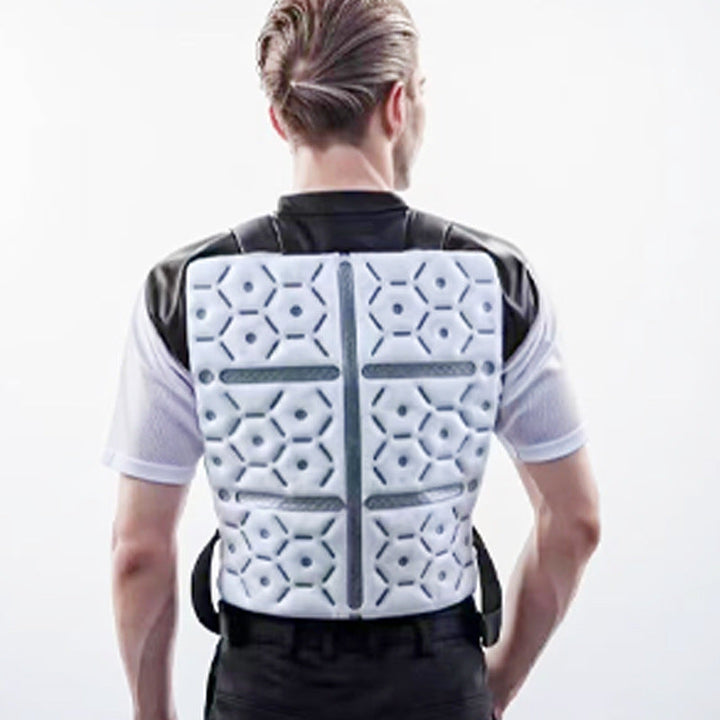 Men's nan flexible back protector with ventilated padding and adjustable straps Mune Fashion