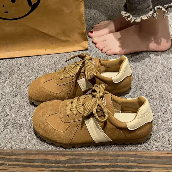 Women's casual sneakers made of high-quality suede with comfortable sole Mune Fashion